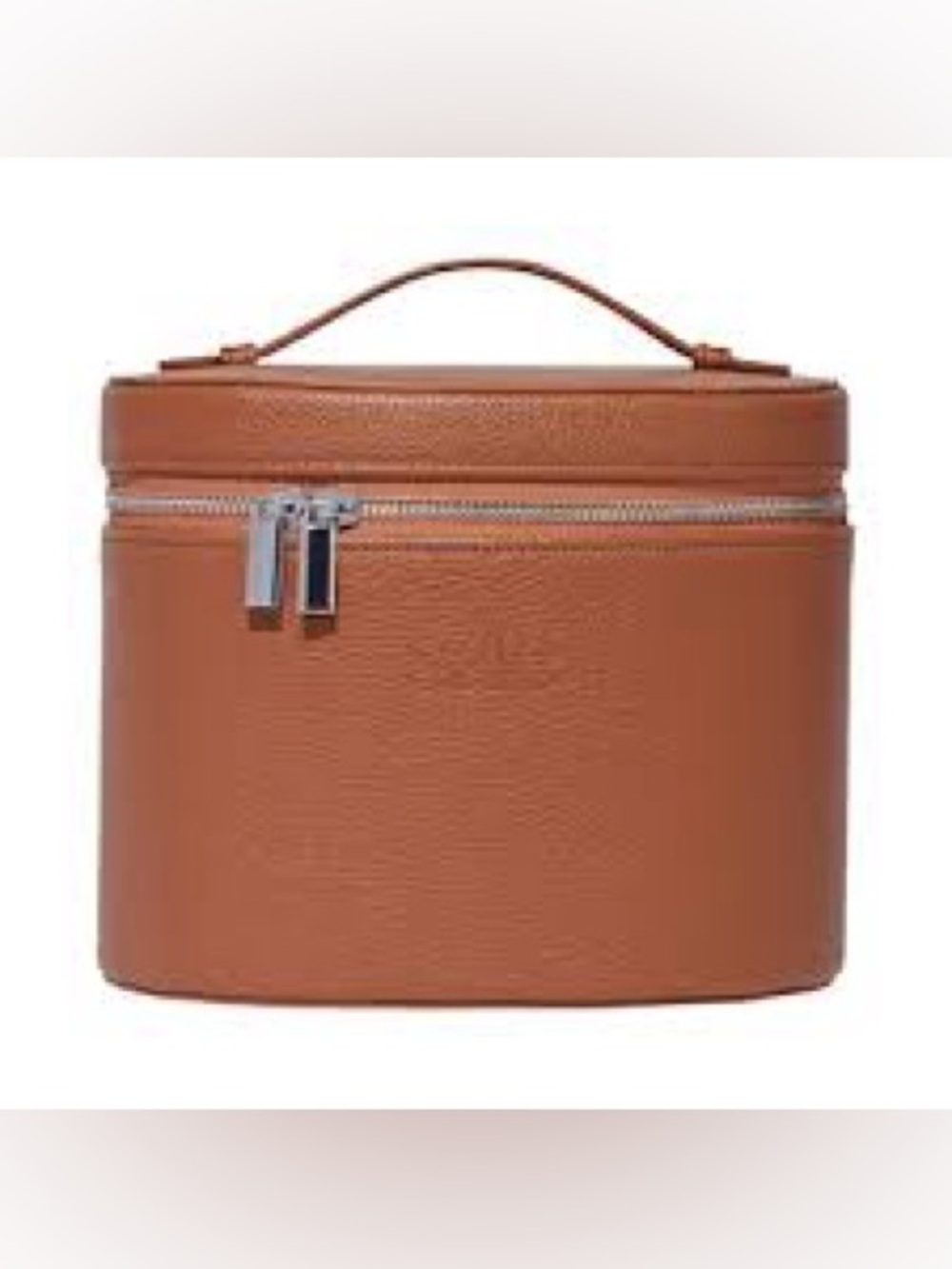 Saie The Vanity Case Makeup Bag - Caramel Brown